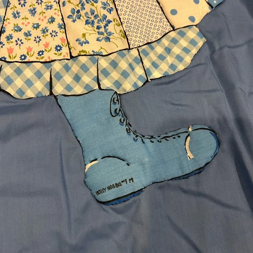 Vintage Quilt Sunbonnet Sue Blue‎ Crib Size 53X41